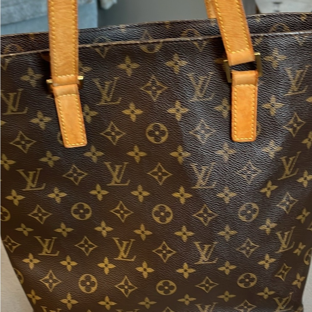 Louis Vuitton Brown and Gold Monogram Tote